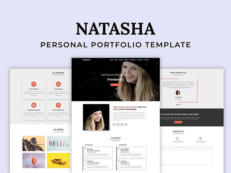 Personal Portfolio HTML Template