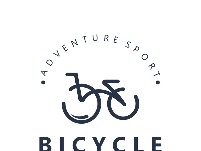 Bicycle icon template design inspiration. Bicycle store Quality symbol vector