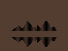 Sound waves logo background modern music vector image