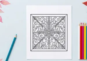 Elegant Christmas cross niche decorative pattern for festive holiday crafts and design projects