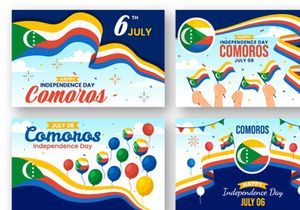 12 Comoros Independence Day Illustration