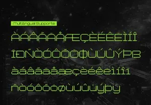 Chronos Galaxia | Pixelated Font