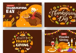 30 Happy Thanksgiving Day Illustration