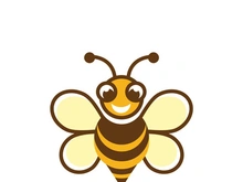 Bee icon design illustration