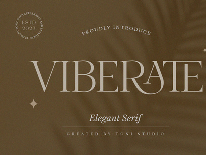 VIBERATE || ligature typeface