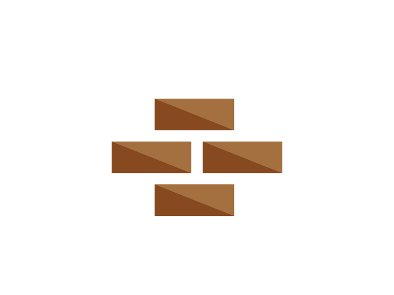 Brick icon design illustration
