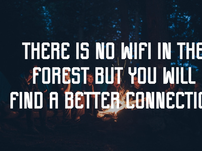 Vintage Camping - Condensed Vintage Font