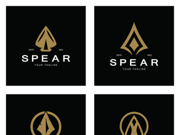 Spear logo icon vector illustration design.Head spear logo vintage illustration design vector preview picture