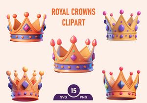 Royal Golden Crown kings PNG Clipart