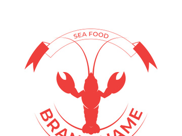 Vintage lobster logo preview picture