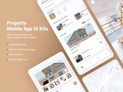 Property Mobile App UI Kits