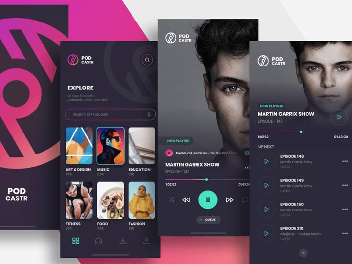 podcast app design