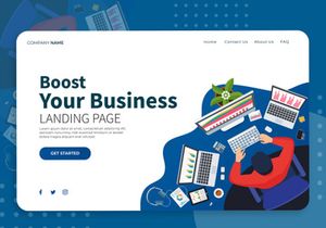 Business Boost - Landing Page Illustration