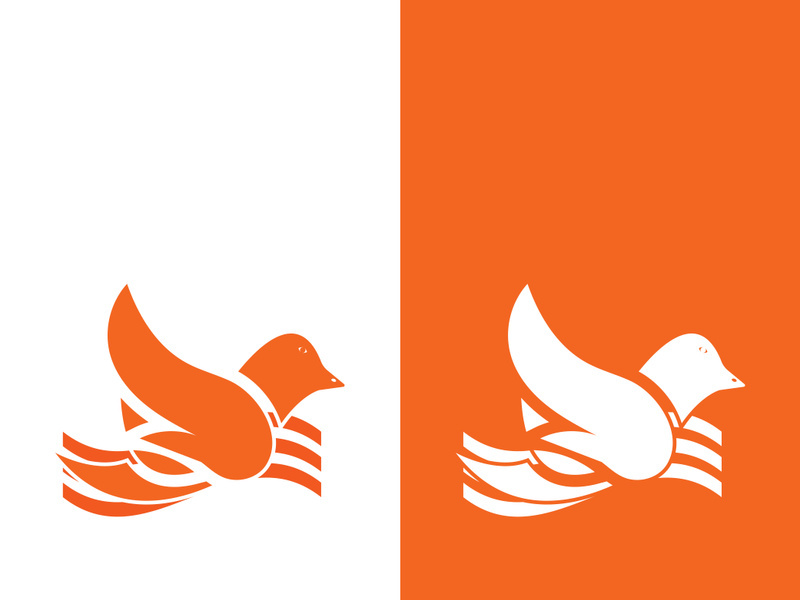 Dove bird logo vector design illustration