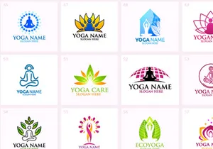60+ Yoga Logo Bundle