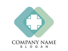 Medical health icon digital logo design vector illustration