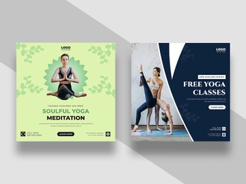 Yoga Fitness Instagram Post Banner Ver-4 preview picture