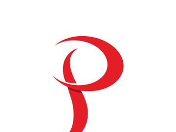 p logo and symbol vector template preview picture