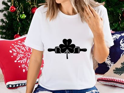 Shamrock and Rolling Pin Icon