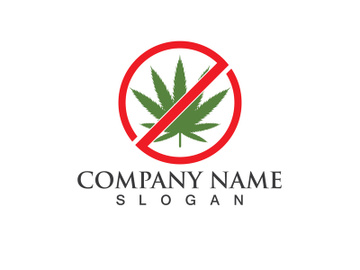 Canabis leaf vector illustration icon preview picture