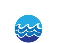 Water wave icon vector illustration design logo