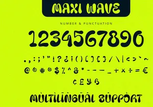 Maxi Wave - Display Font