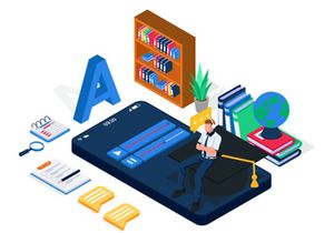 Online education illustration v4