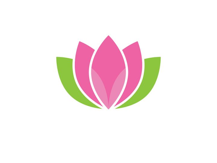 Lotus flower vector logo template