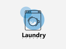 Laundry Washing Machine Logo