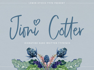 Jioni Cotter | Handwritten Font preview picture