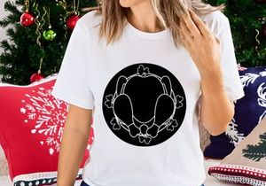 Turkey and Clovers Circle Design