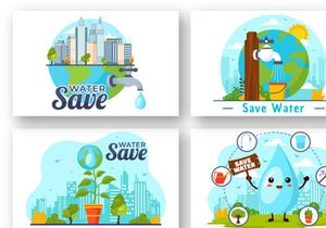 10 Water Saving Illustration