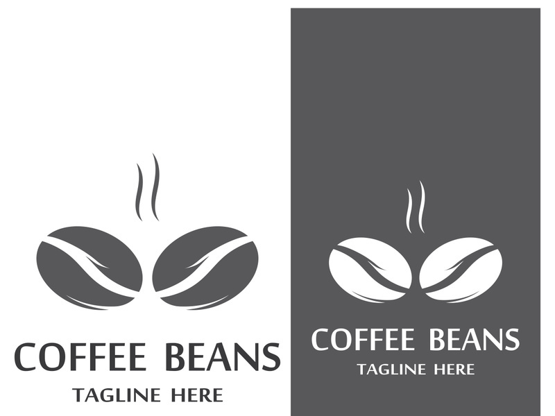 Premium coffee bean logo design.