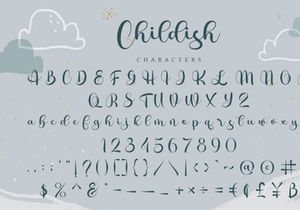 Childish - Playful Script Font