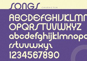 Songs - Sans Serif Font