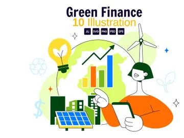 10 Green Finance Investing Illustration preview picture