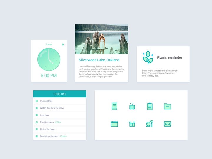 Planning Widget Set