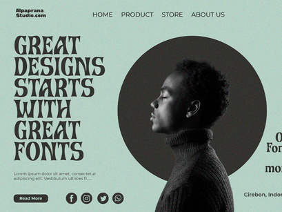 Bronze Stone - Serif Font