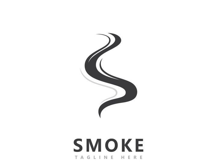 Smoke logo icon vector design inspiration