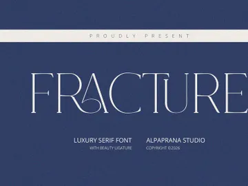 Fracture - Serif Font preview picture