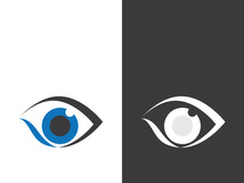 Eye logo icon design template illustration