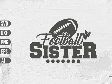 Football Sister SVG preview picture