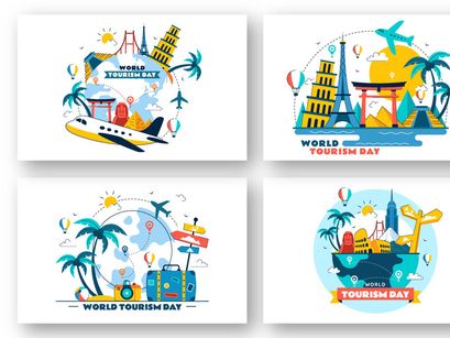 10 World Tourism Day Illustration