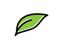 Green leaf ecologi  vector icon logo