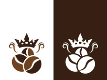 Coffee bean icon vector illustration template