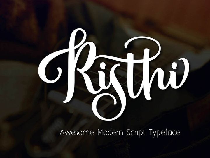 Risthi Script Free Demo Typeface
