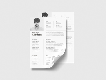 Jimmy Resume Template preview picture