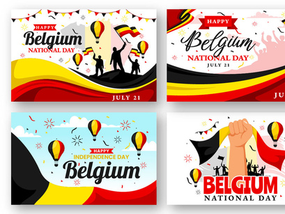 12 Belgium Independence Day Illustration