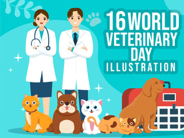 16 World Veterinary Day Illustration preview picture