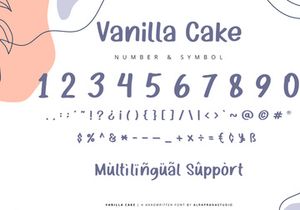Vanilla Cake - Handwritten Font